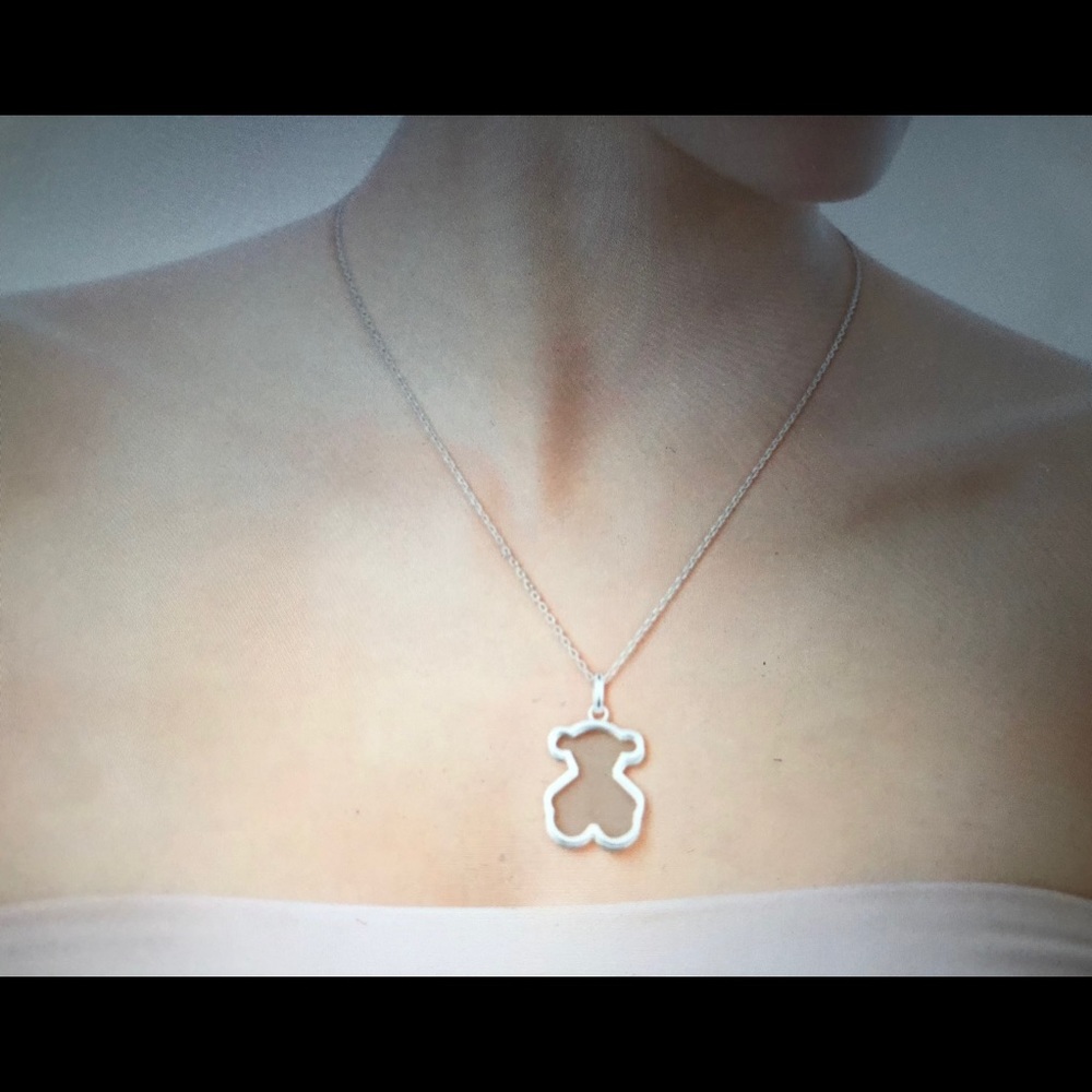 Silver Tous Galaxy Pendant And Chain New
